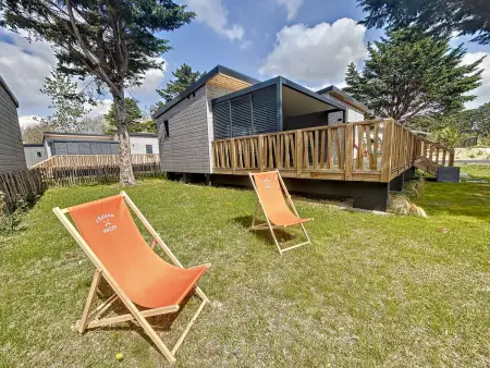 Chalet cosy avec piscine chauffée, terrasse et parking à 2 pas de la plage de Jullouville - Photo 20