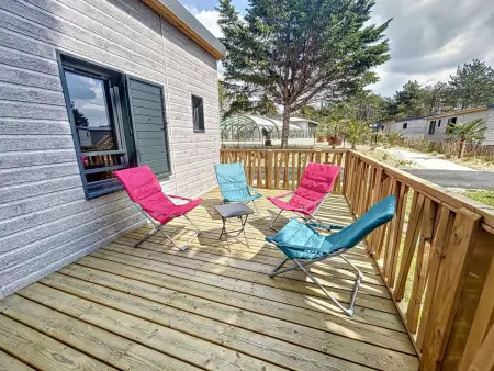 Chalet cosy avec piscine chauffée, terrasse et parking à 2 pas de la plage de Jullouville - Photo 21