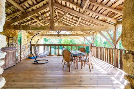 Maison en pierre avec piscine privée à Soturac : photo 21