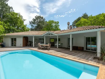 Location villa à Biscarrosse, Villa Biscarrosse Golf, 8 pers, piscine chauffée, jardin