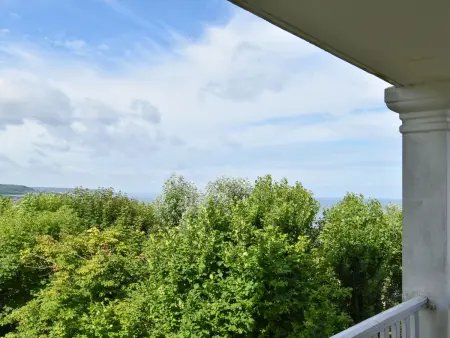 Appartement vue mer sur les hauteurs de Trouville, balcon : photo 14
