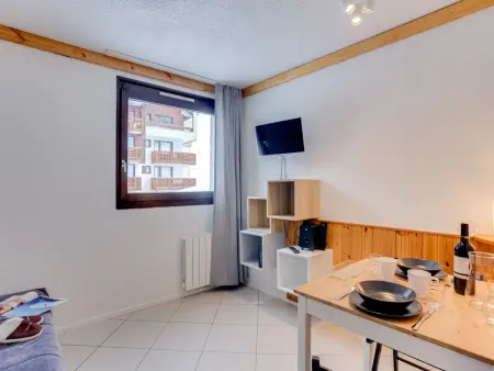 Les Tommeuses : studio Tignes skis aux pieds : photo 7