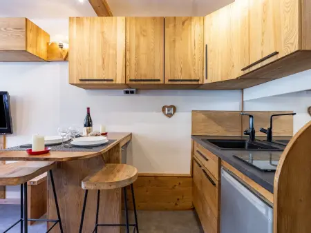 Studio rénové 19 m² à 50 m des pistes, Tignes : photo 9