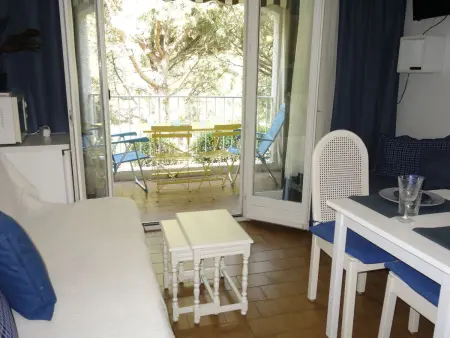 Studio terrasse sud-ouest à 400 m de la mer, La Madrague : photo 12