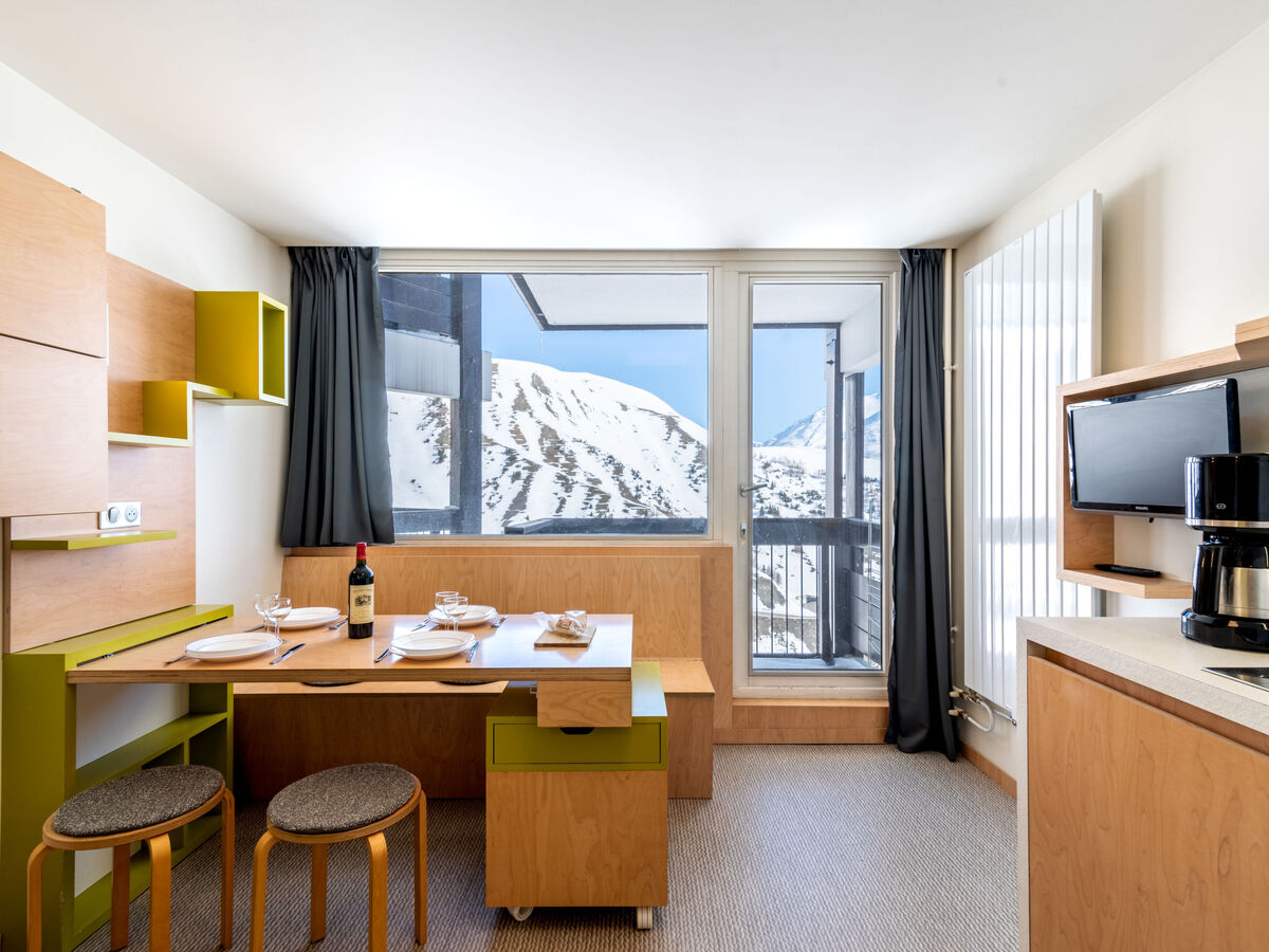 Studio 25 m² Tignes, balcon vue lac et montagnes - Photo 11
