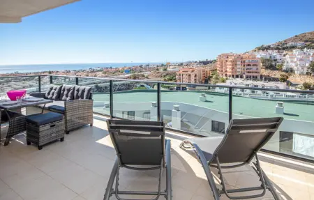 Appartement 2 chambres vue mer et Gibraltar, Mijas Costa : photo 2