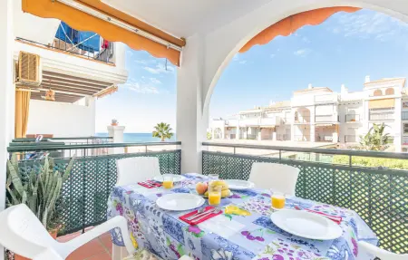Appartement vue mer face plage à Torrox Costa, 5 personnes : photo 13