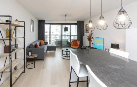 Residentie Crystal : appartement vue mer à Ostende, piscine et terrasse : photo 5