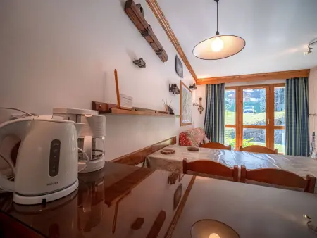 Studio 32m² centre station, terrasse sud face aux pistes : photo 8
