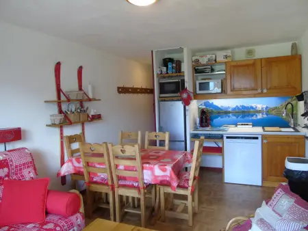 Location appartement à Valfréjus, Appartement cosy 2 pièces + cabine, 6 pers., proche télésièges, commerces, avec balcon et équipement complet