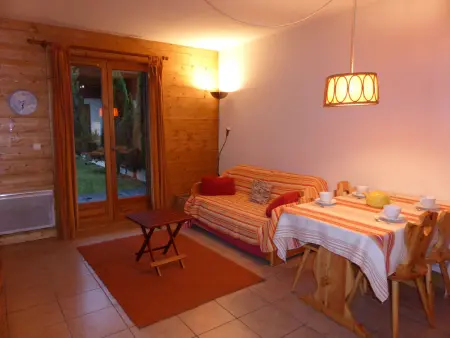 Appartement 2 pièces cabine Les Houches, terrasse Mont-Blanc : photo 2