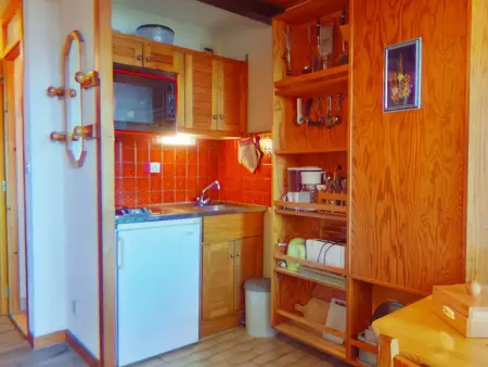 Studio alcôve Les Saisies, balcon, 4 personnes : photo 2