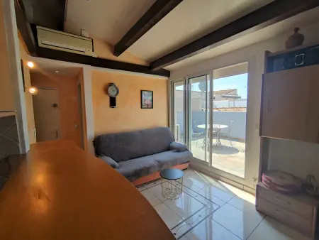 Appartement 2 chambres climatisé, piscine - Cap d'Agde : photo 7