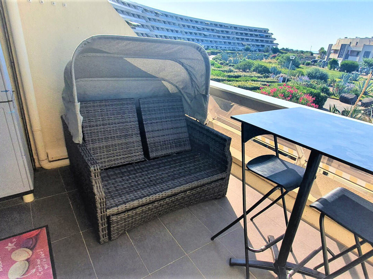 Studio climatisé Agde, terrasse sud et wifi - Photo 2