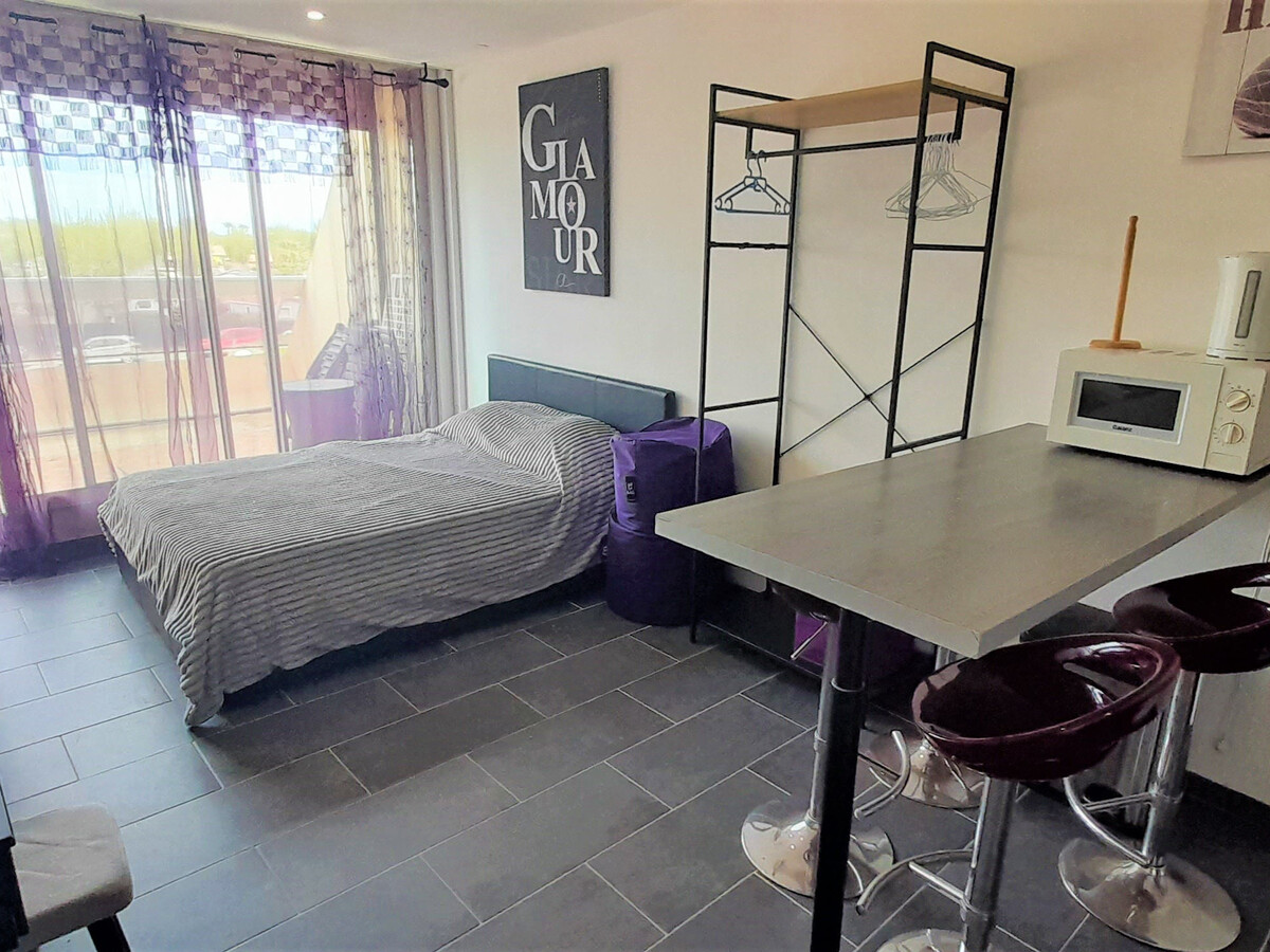 Studio climatisé Cap d'Agde, terrasse mer et parking - Photo 3