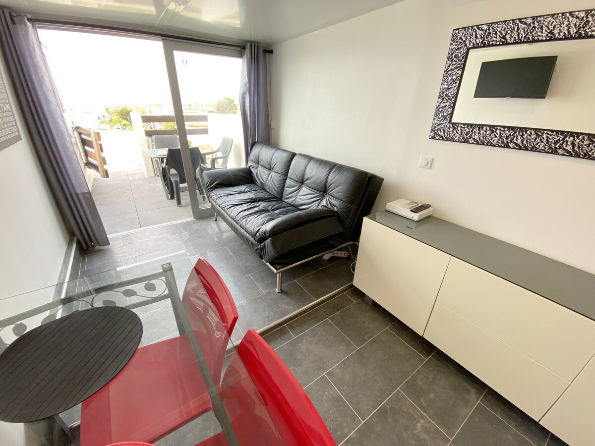 Appartement climatisé 2 pers. avec terrasse à Cap d'Agde - Photo 3