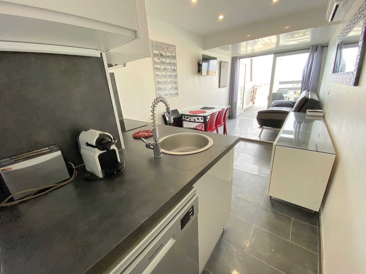 Appartement climatisé 2 pers. avec terrasse à Cap d'Agde - Photo 4