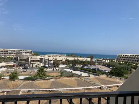 Location appartement à Cap d'Agde naturisme, Studio cosy vu mer, balcon, parking, Agde