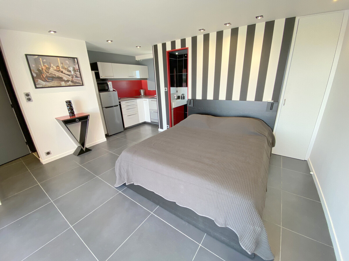 Studio climatisé Cap d'Agde, terrasse vue mer 8m² - Photo 4