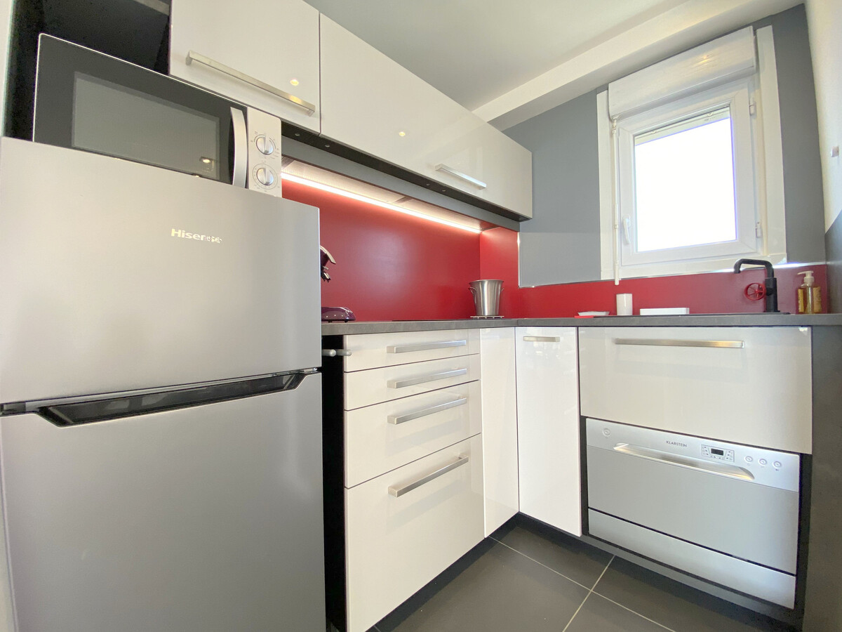 Studio climatisé Cap d'Agde, terrasse vue mer 8m² - Photo 5