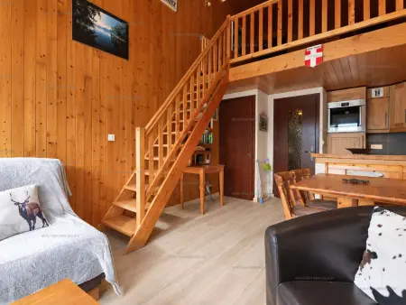 Appartement montagnard 6 pers. au Grand-Bornand, balcon vue village : photo 3