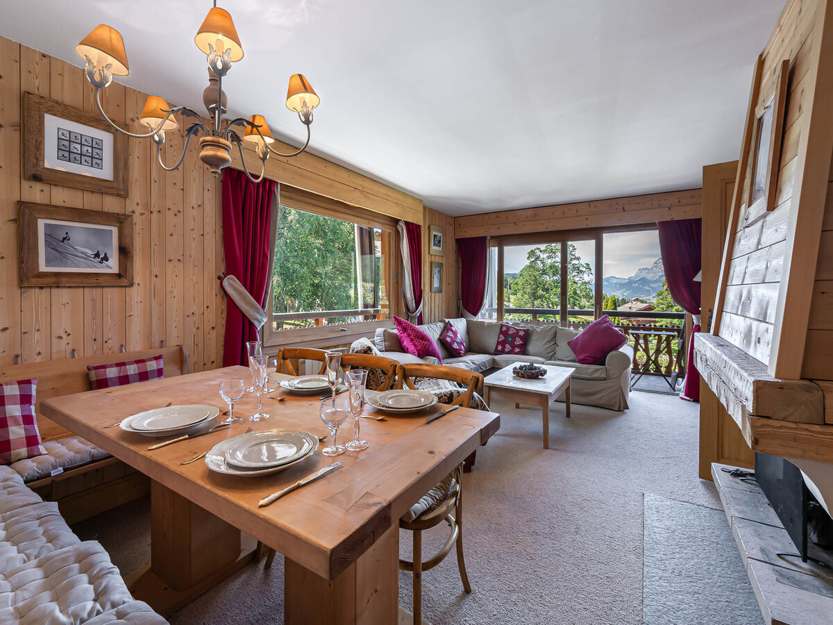 Appt 3 chambres Megève, balcon sud, proche pistes - Photo 1