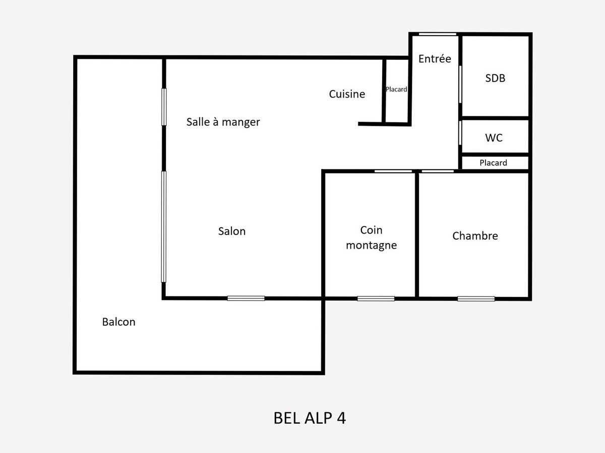 Appartement 6 pers. proche pistes, balcon montagne - Photo 11