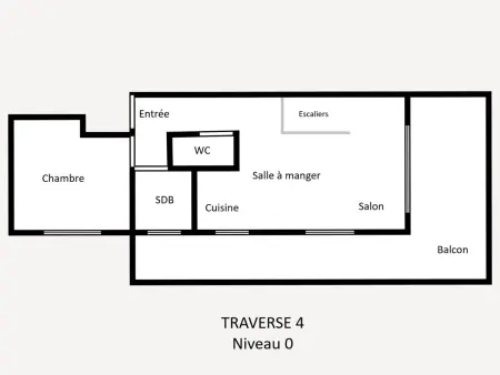 Duplex 4 pers., vue montagne, 650 m des pistes : photo 12