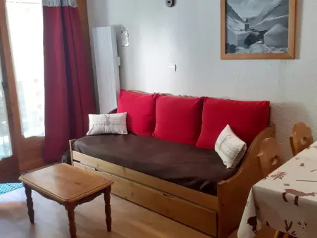 Appartement 2 pièces Valloire, balcon Est et casier à ski