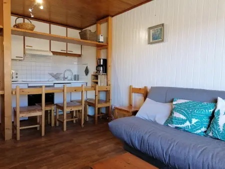 Location appartement à Huez, Appartement 2 pièces 6 pers avec balcon, parking et animaux acceptés - LAlpe dHuez
