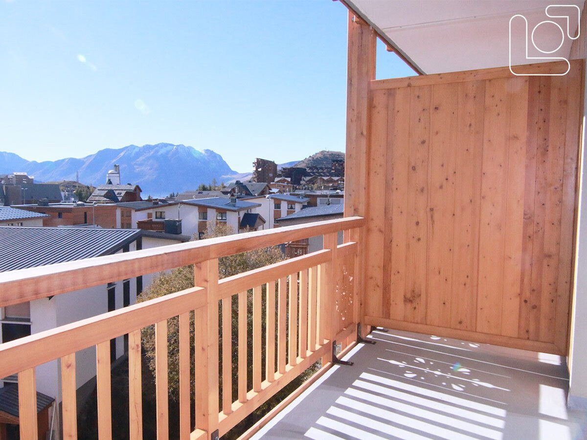 Studio 4 pers, 28m², balcon sud face aux pistes - Photo 2