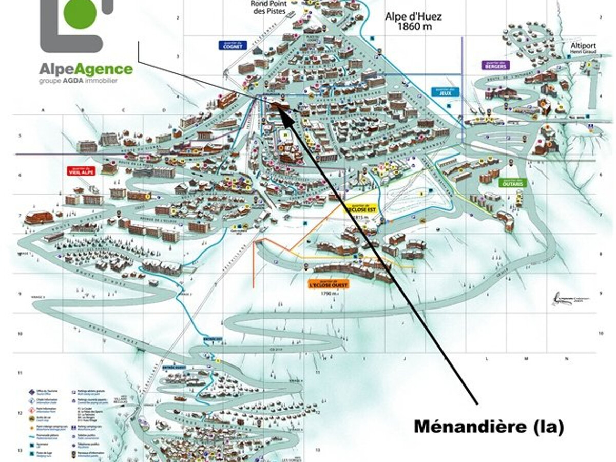 Studio 4 pers. Alpe d'Huez, 70 m des pistes - Photo 10