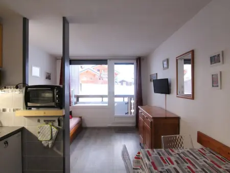 Studio 5 pers. Alpe d'Huez, 100m pistes, balcon sud : photo 4
