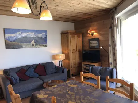 Location appartement à Huez, Appartement cosy 3 pièces, balcon sud, Alpe dHuez
