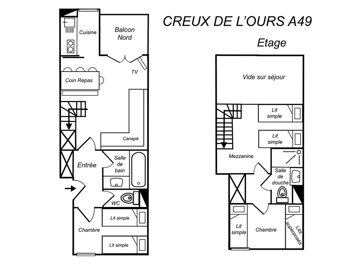 Duplex 3 pièces 6 personnes à Méribel avec mezzanine - Photo 10