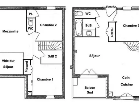 T4 Mezzanine 77m² Vue Montagne & Parking Couvert : photo 4