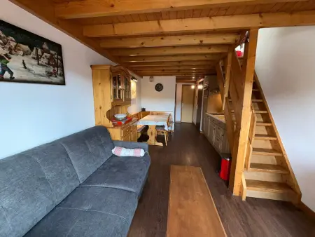 Appartement 3P mezzanine Les Saisies, 8 pers, vue pistes