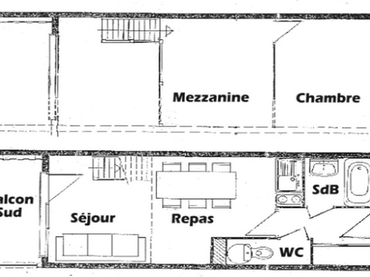 Studio mezzanine 6 pers aux Saisies, balcon sud vue pistes - Photo 4