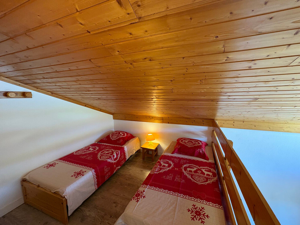 Studio mezzanine 6 pers aux Saisies, balcon sud vue pistes - Photo 8
