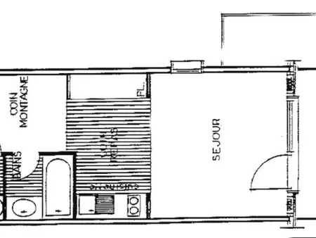 Studio cabine 5 couchages, balcon sud, Les Saisies - Photo 3