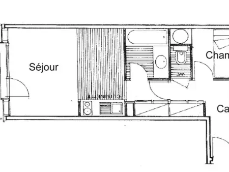 Appartement 2 pièces cabine à Les Saisies, balcon plein sud et pistes : photo 4