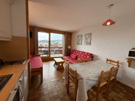 Appartement 2 pièces cabine à Les Saisies, balcon plein sud et pistes : photo 5