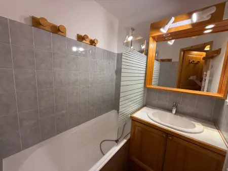 Studio cabine 5 pers aux Saisies, balcon sud vue pistes - Photo 2