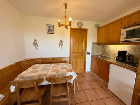 Studio cabine 5 pers aux Saisies, balcon sud vue pistes - Photo 5
