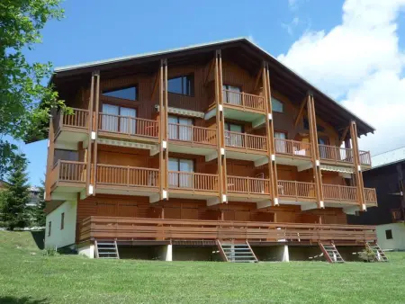 Studio cabine 5 pers aux Saisies, balcon sud vue pistes - Photo 12