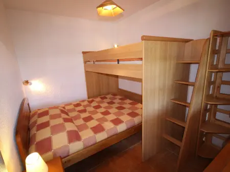 Studio cabine 5 places aux Saisies, ski au pied, balcon : photo 2