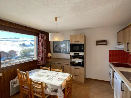 Studio cabine 5 places aux Saisies, ski au pied, balcon : photo 5