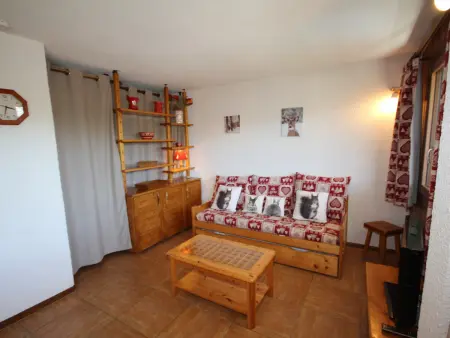 Studio cabine 5 places aux Saisies, ski au pied, balcon : photo 6