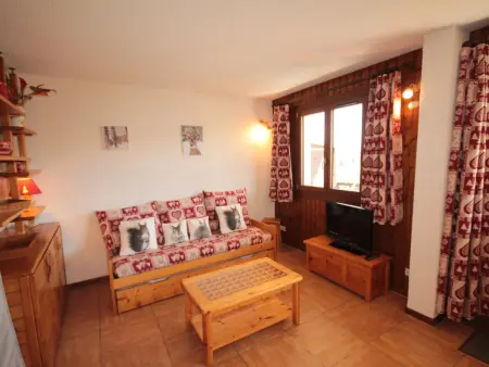 Studio cabine 5 places aux Saisies, ski au pied, balcon : photo 7