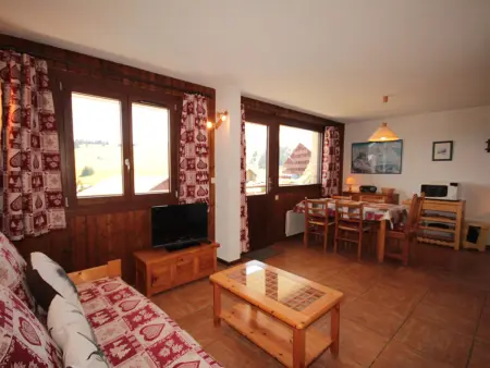 Studio cabine 5 places aux Saisies, ski au pied, balcon : photo 8